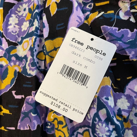NWT Free People Summer In Tulum Dark Combo Tunic - Picture 6 of 10